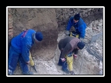 кърти, събаря, извозва
